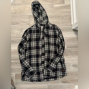 Men’s Large LL Bean Flannel with Hood